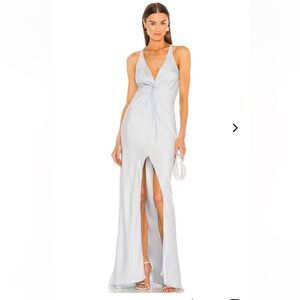 NWT Lovers and Friends Xael gown ice blue maxi dress Revolve S